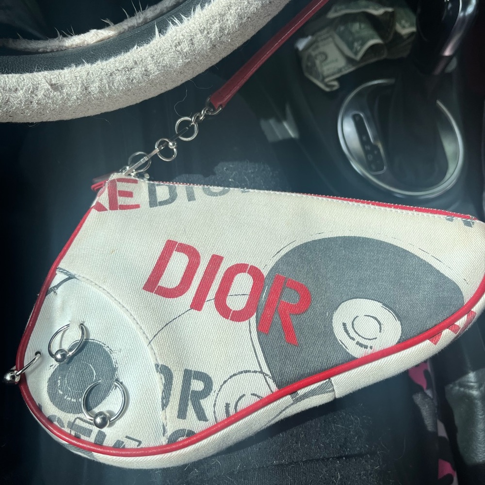 Christian Dior Vintage Hardcore Poison Mini Saddle Bag